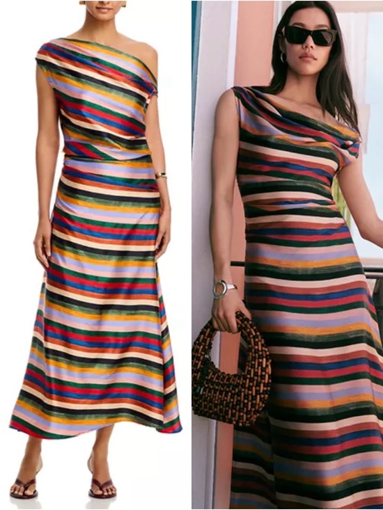 STAUD Dresses & Skirts - STAUD Phare Silk Blend Midi Dress Size 4